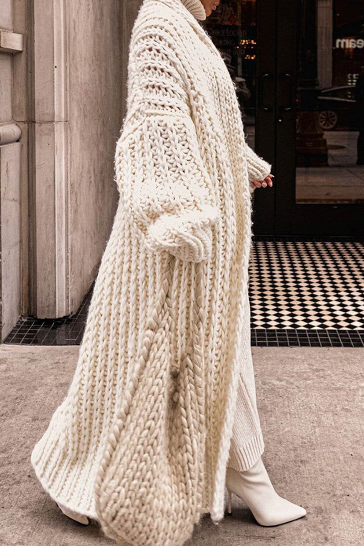 Mia | Ultimativ kuscheliger Oversize-Strickcardigan aus grobem Strick 4