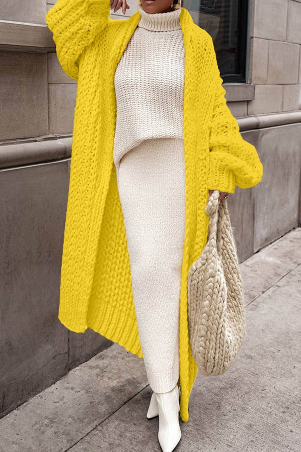 Mia | Ultimativ kuscheliger Oversize-Strickcardigan aus grobem Strick 7