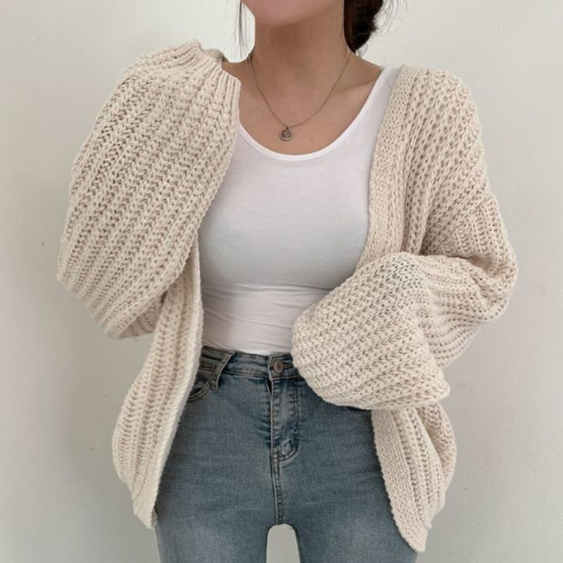 Mila - Damen Strickjacke Oversize mit weitem Schnitt 4