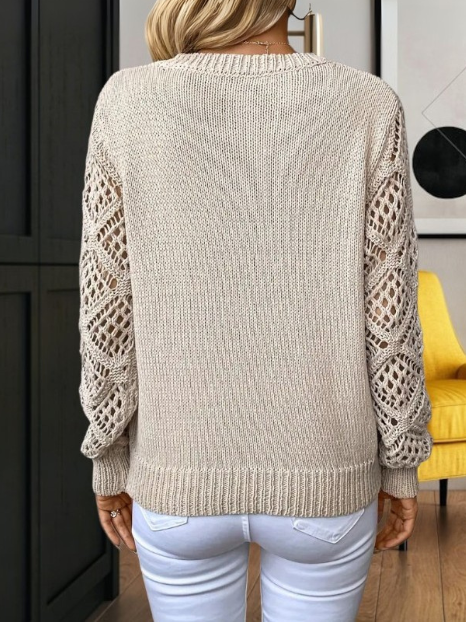 Mirabelle | Bequemer V-Ausschnitt Pullover Damen aus weichem Strickstoff für jede Jahreszeit
