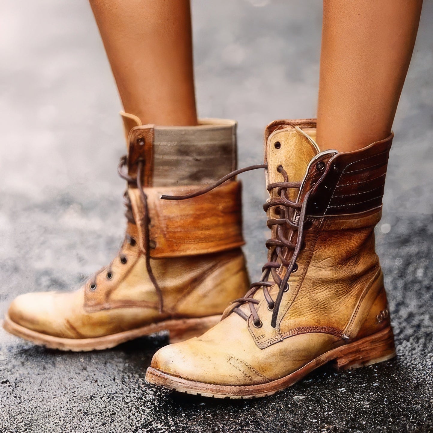 ModeParisienne® Birgit – Zeitlose und gemütliche Retro-Lederstiefel
