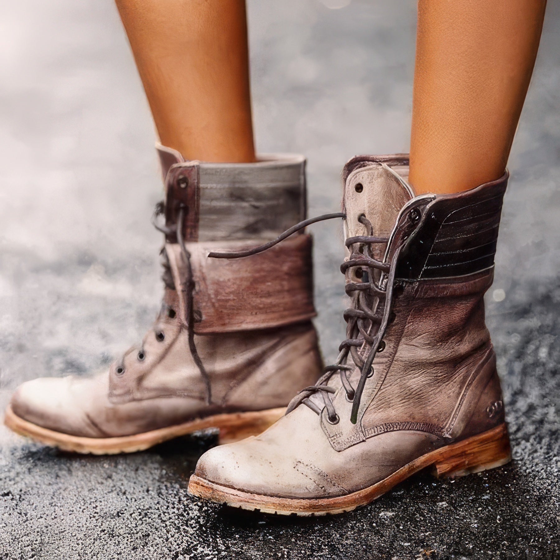 ModeParisienne® Birgit – Zeitlose und gemütliche Retro-Lederstiefel