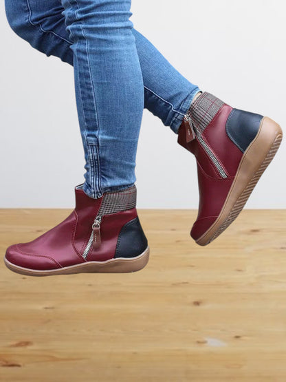 Moira | Premium Wasserdichte Stiefel mit Reißverschluss und Ergonomischer Bogenunterstützung für Damen