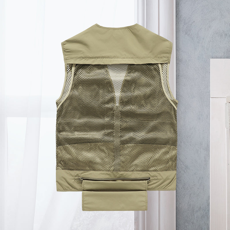 Sommer Weste Herren | Multi-Pocket Outdoor Weste