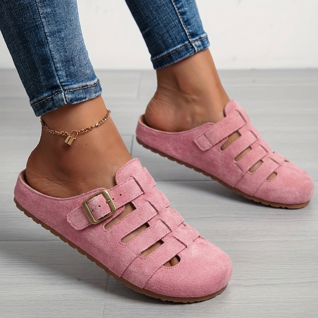 Natiy – Bequeme Hausschuh Sandalen Aus Wildleder 2