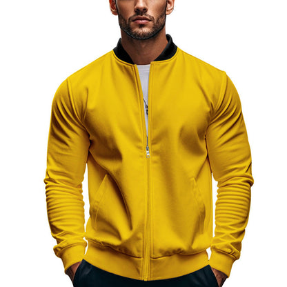 Men's jacket with practical side entry pockets