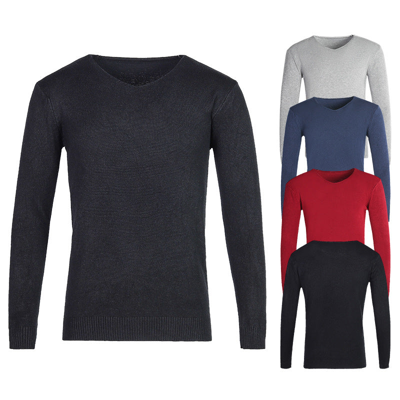 Pullover Herren V-Ausschnitt | Schmale Passform & Rippbündchen 2
