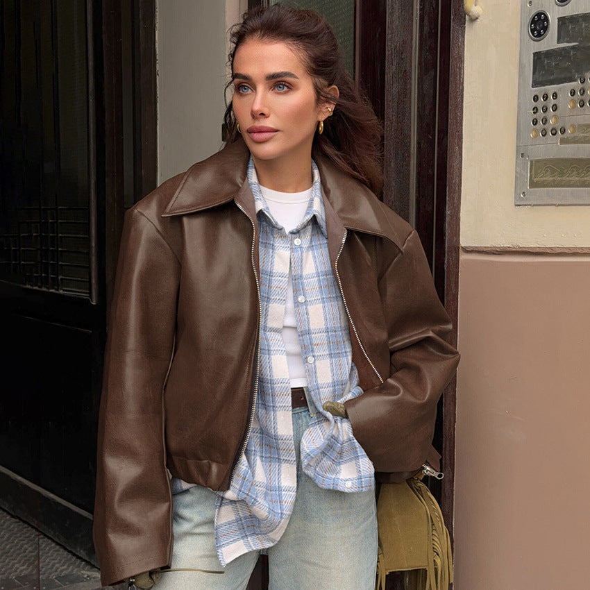 Jacke Damen | Eleganter Kragen mit Reißverschluss 3