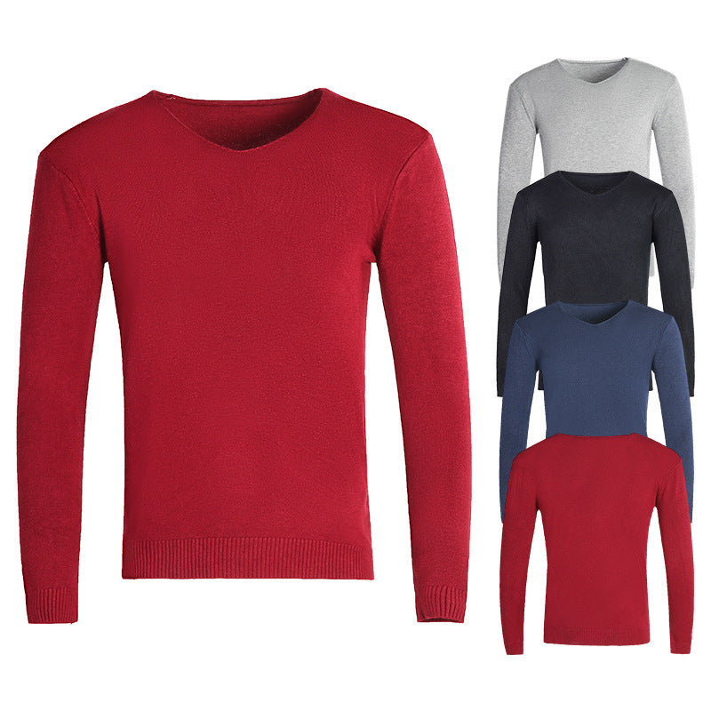 Pullover Herren V-Ausschnitt | Schmale Passform & Rippbündchen 4