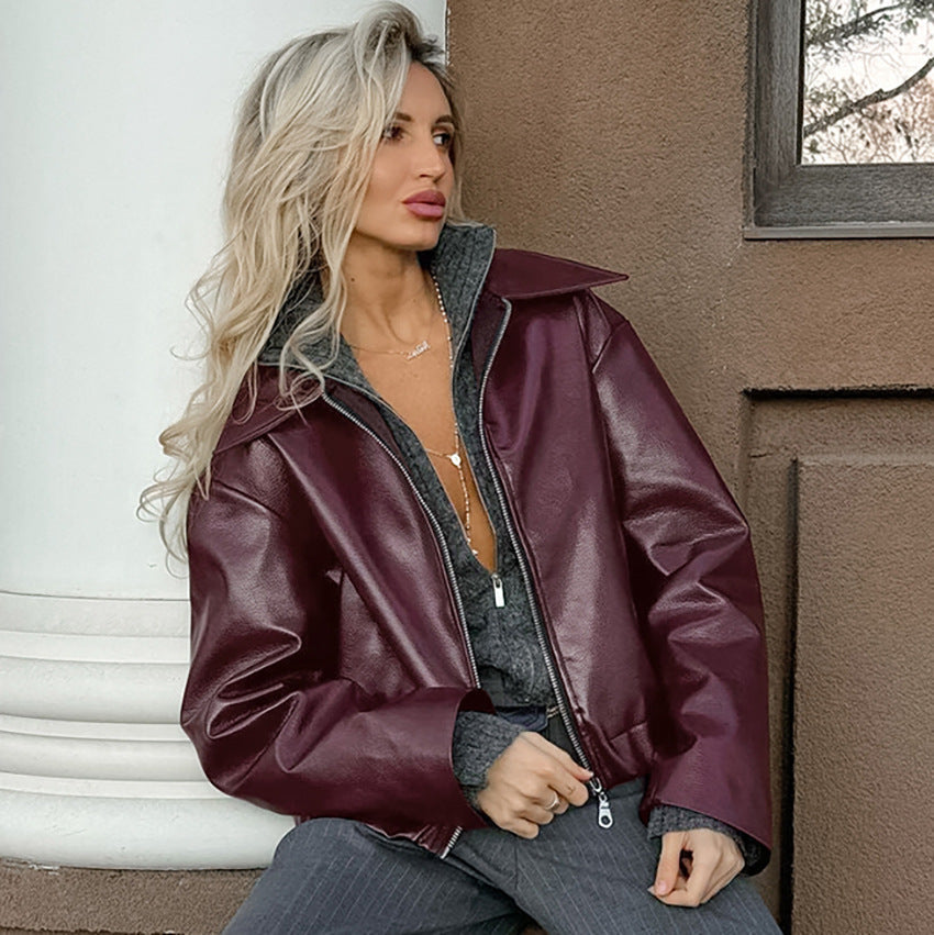 Jacke Damen | Eleganter Kragen mit Reißverschluss 1