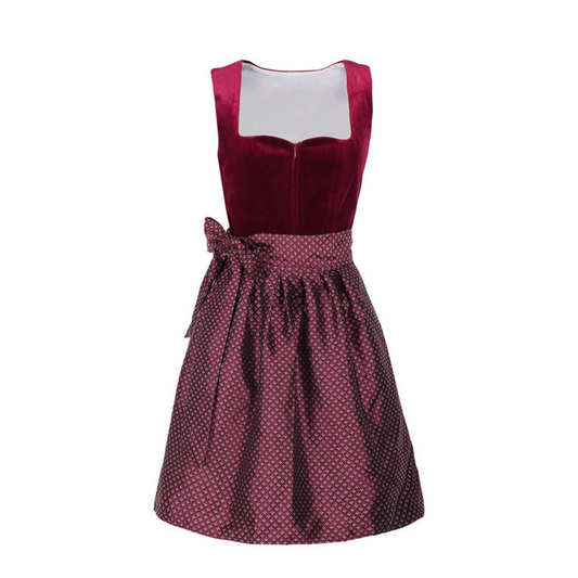 Oktoberfest Dirndlkleid | Ärmellos, Kontrastdesign