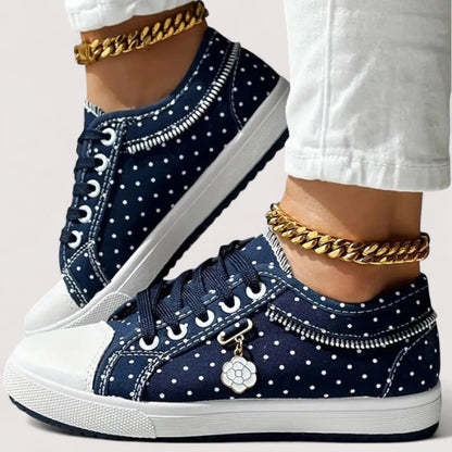 Orthopädische Sneaker Damen | Spitzenbesatz & Plateau Sohle