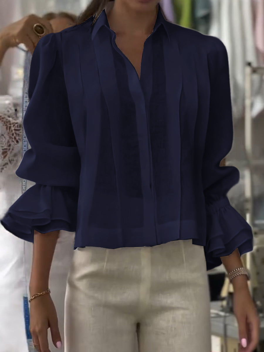 Orvianne™ Bluse mit Falten 1