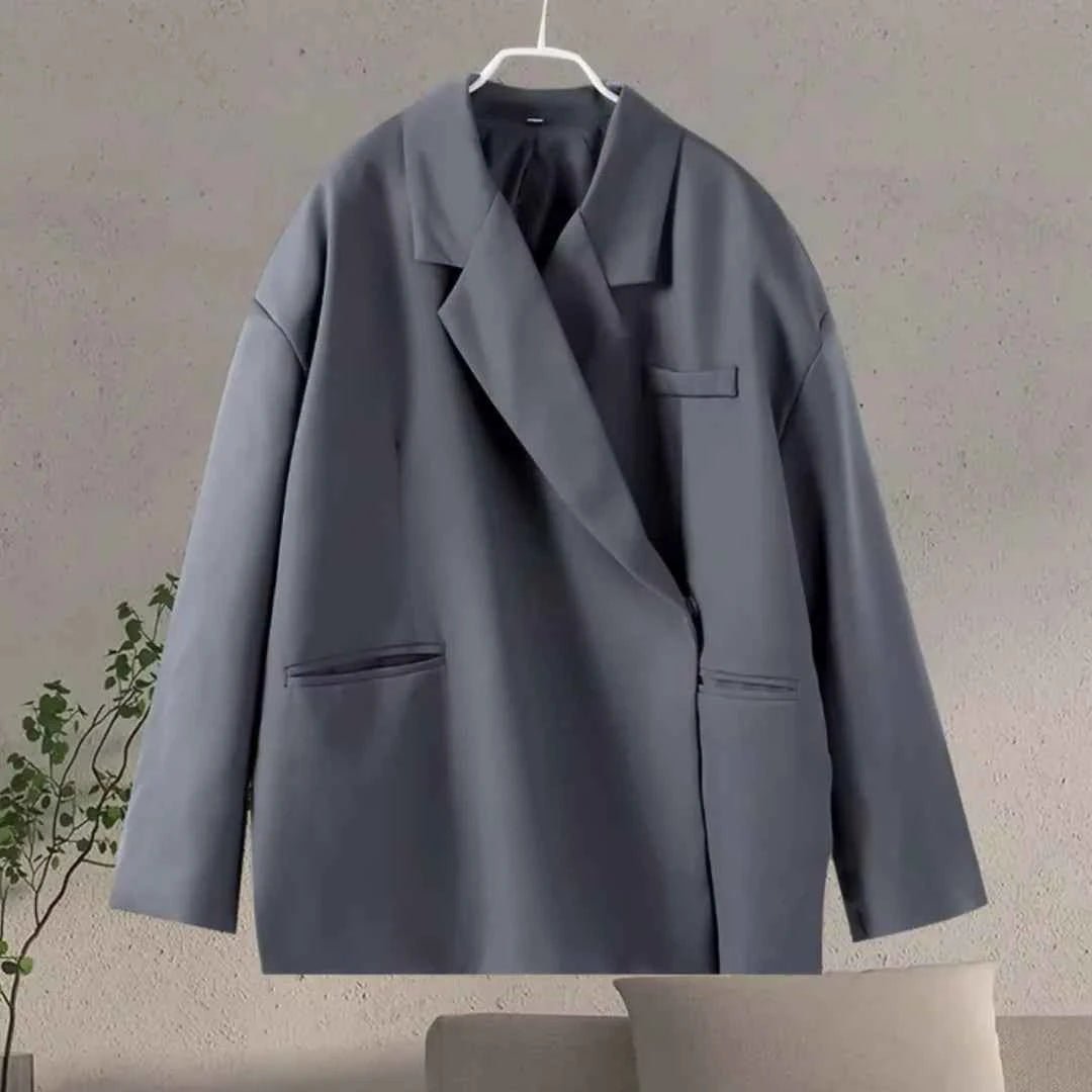 Oversize Blazer Damen | Reverskragen & Schulterpolster