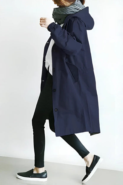 Oversize-Kapuzenmantel für Damen | Wasserdicht