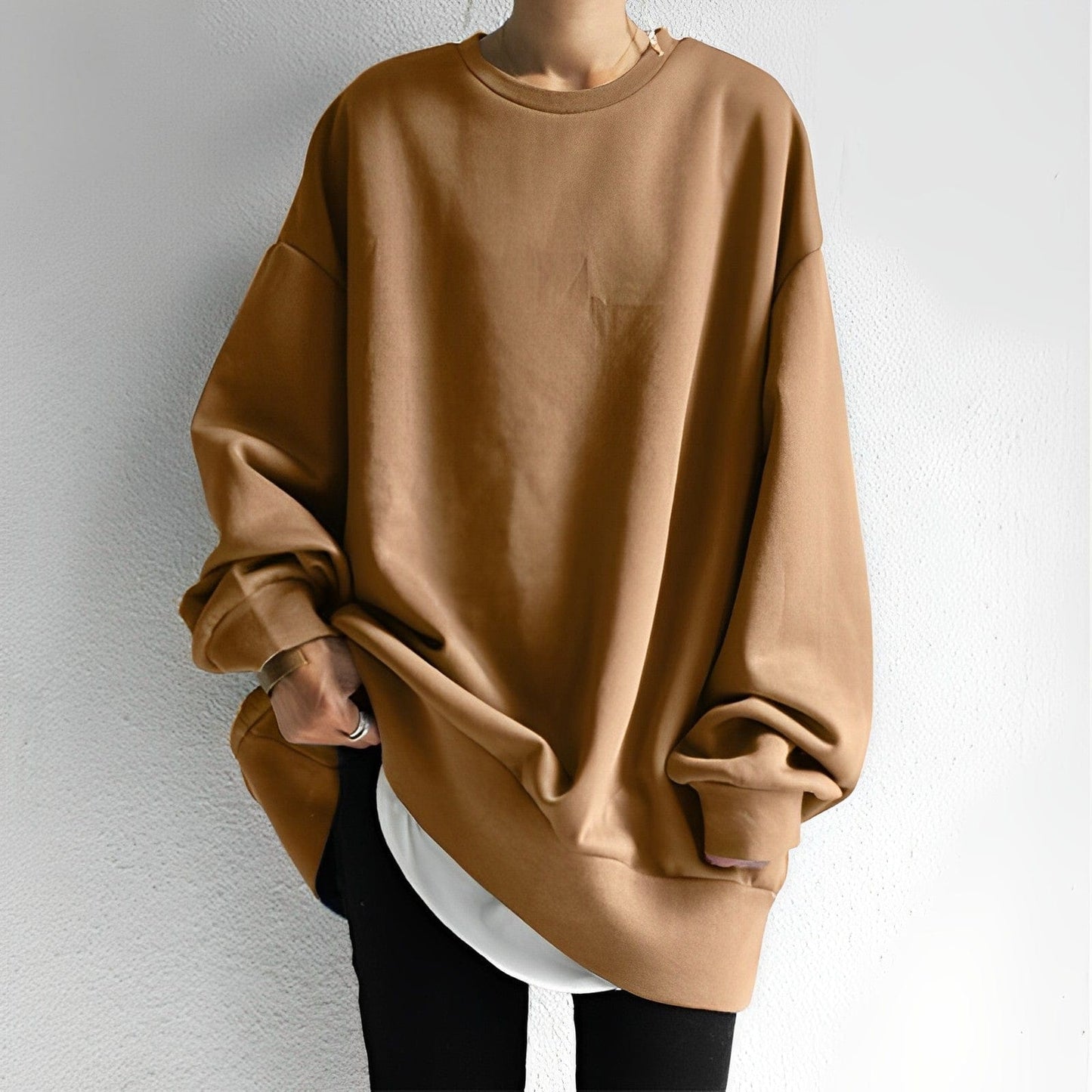 Oversize-Pullover für Damen | Strukturierter Stoff