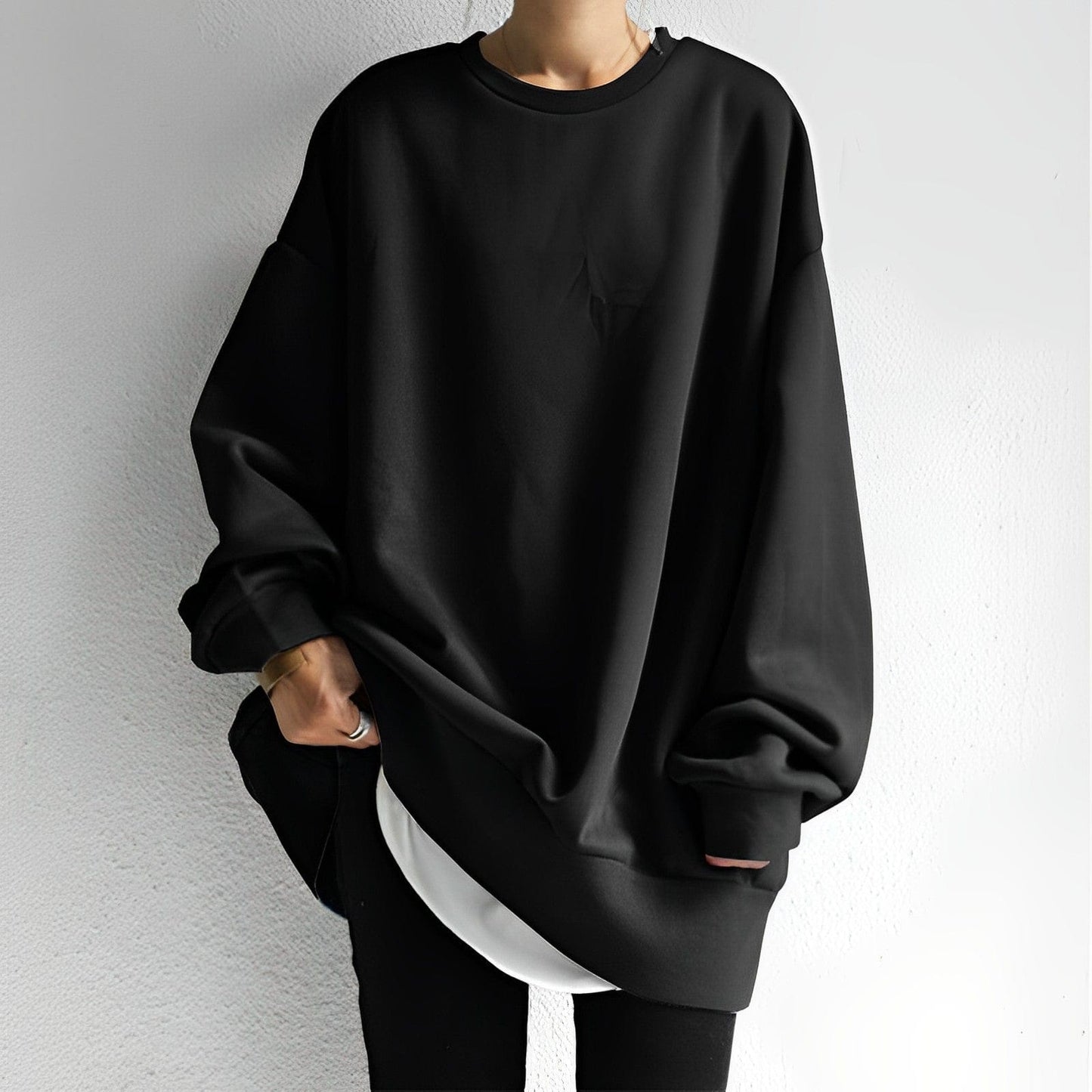 Oversize-Pullover für Damen | Strukturierter Stoff
