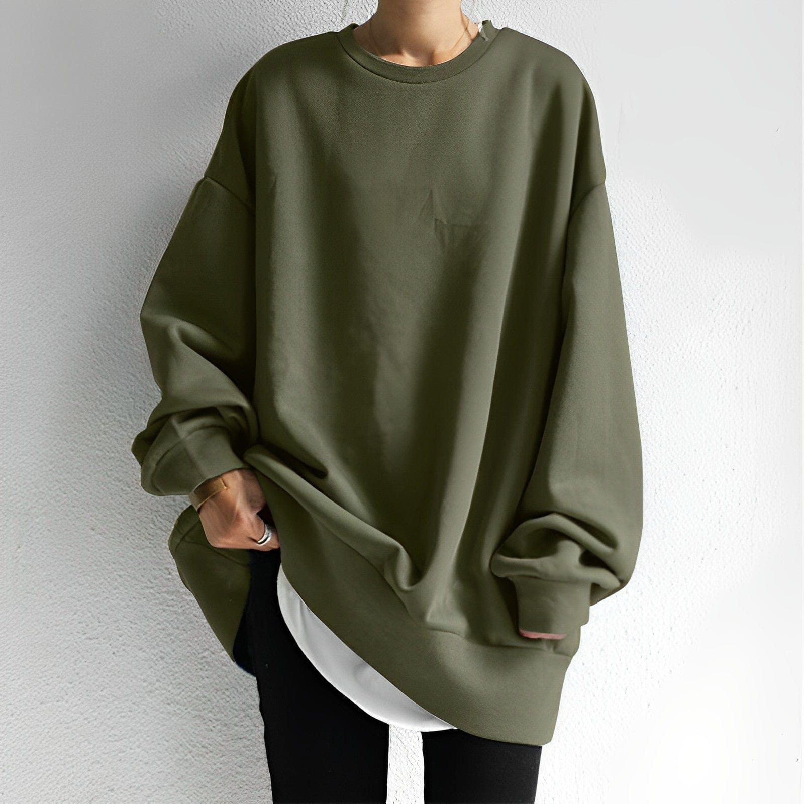 Oversize-Pullover für Damen | Strukturierter Stoff