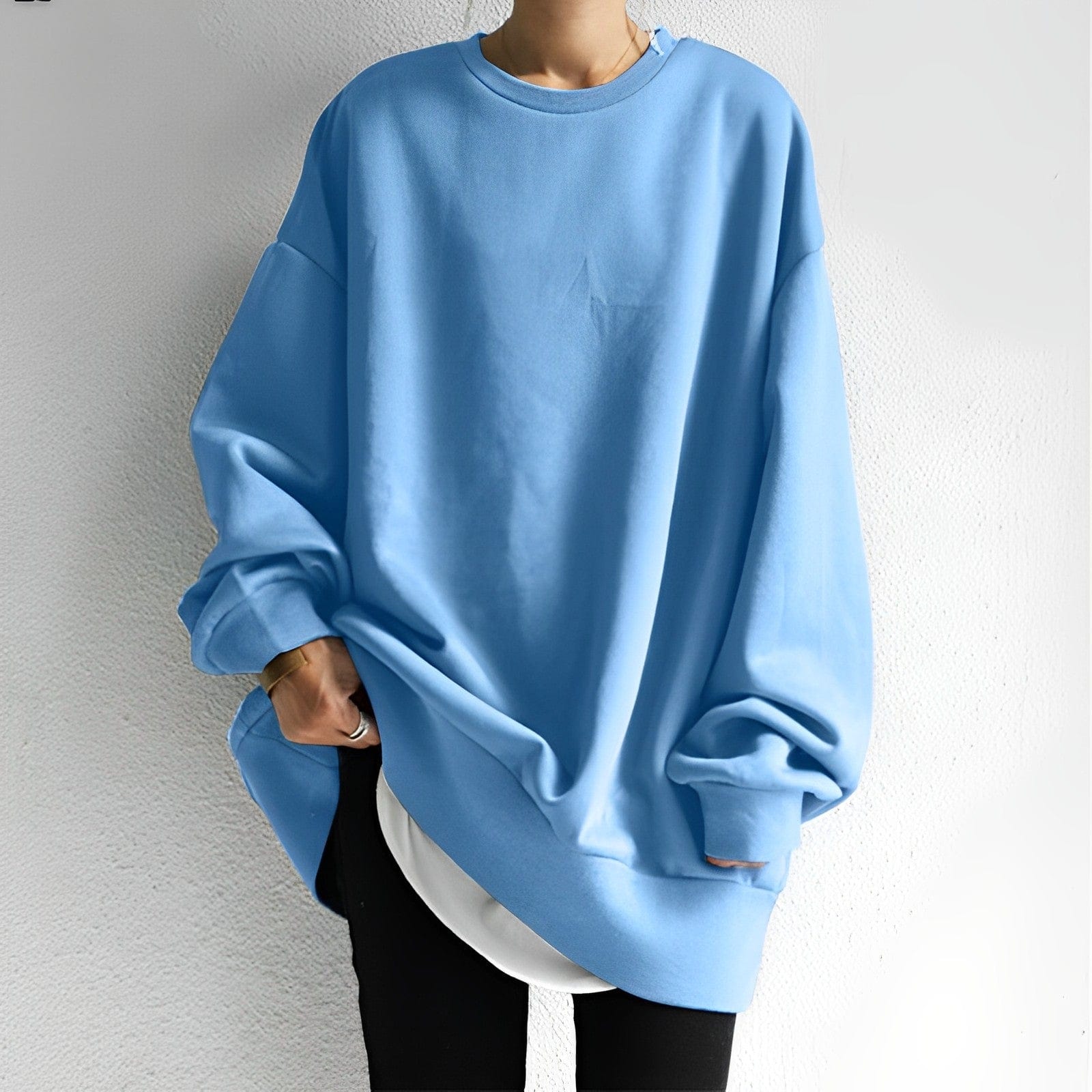 Oversize-Pullover für Damen | Strukturierter Stoff
