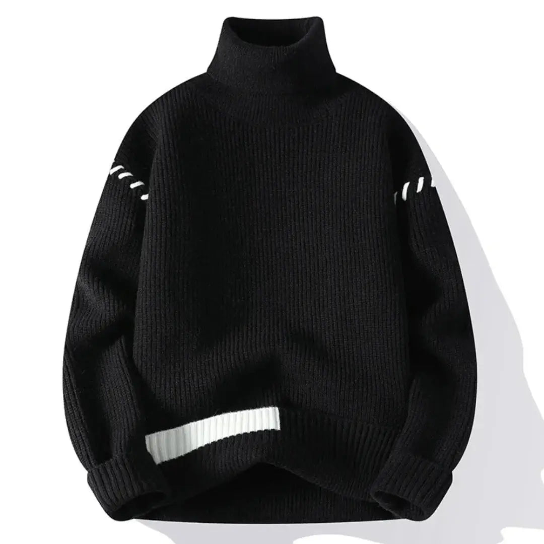 Oversize-Strickpullover für Damen und Herren mit Patchwork-Design | Winter