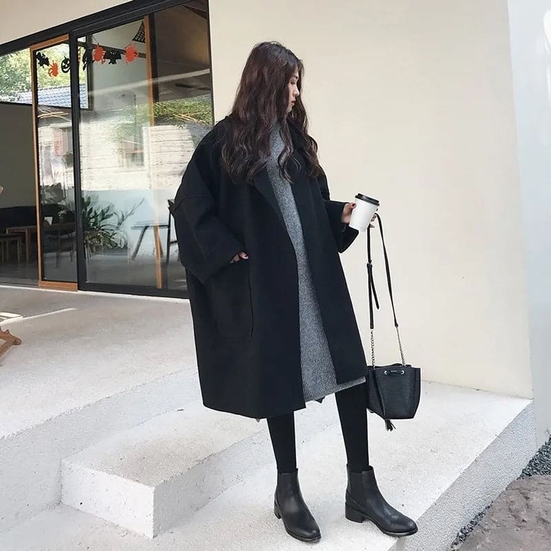 Oversize-Trenchcoat für Damen | Wollmischung Mantel
