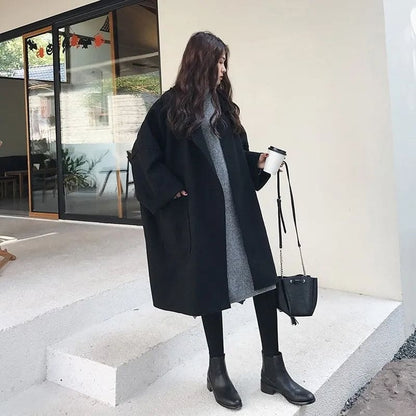 Oversize-Trenchcoat für Damen | Wollmischung Mantel