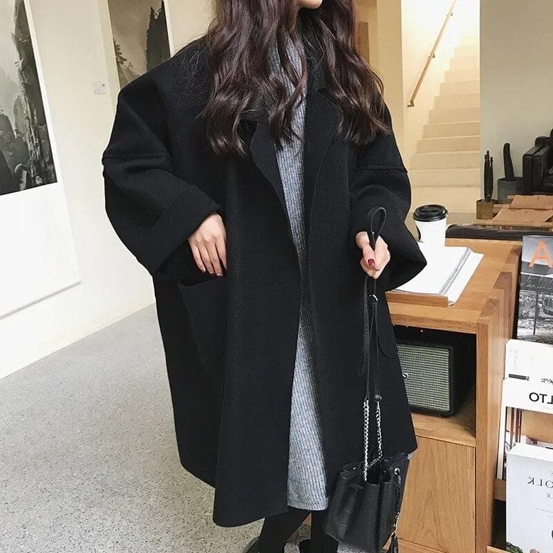 Oversize-Trenchcoat für Damen | Wollmischung Mantel