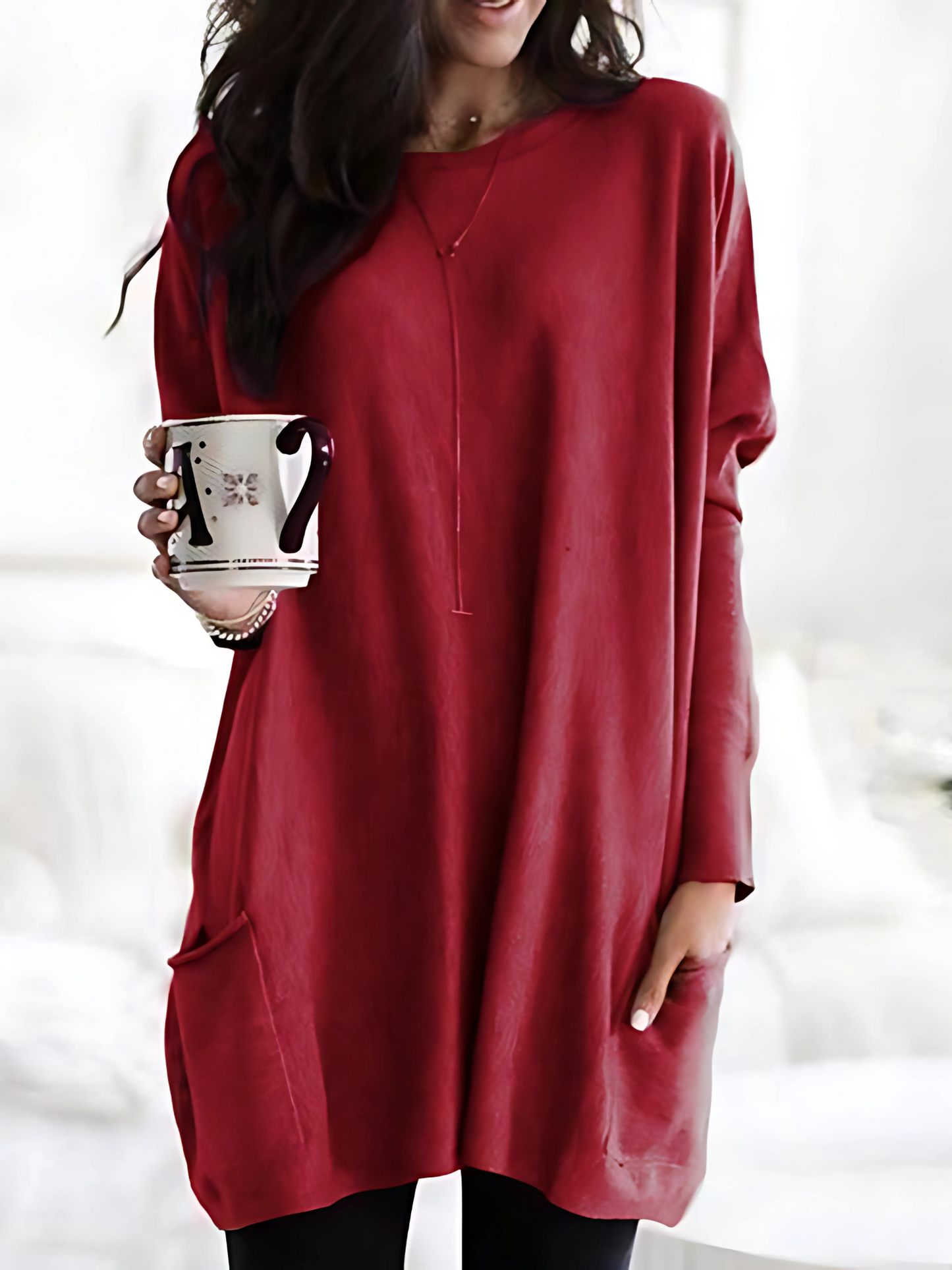 Oversize Pullover für Damen | Mit Taschen