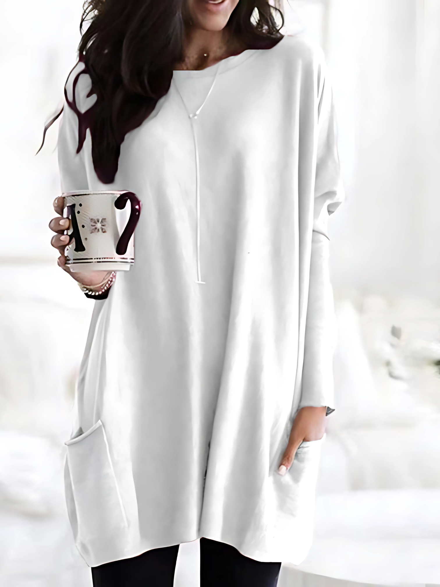 Oversize Pullover für Damen | Mit Taschen