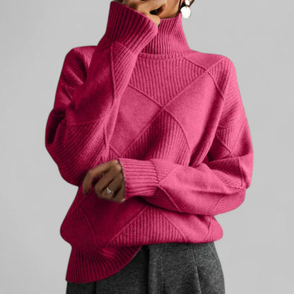 Oversized Pullover Damen | Rollkragen & Musterdesign 6