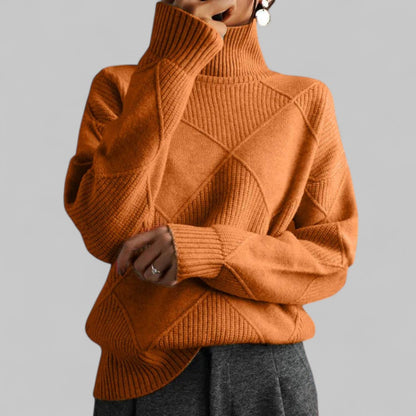 Oversized Pullover Damen | Rollkragen & Musterdesign 9