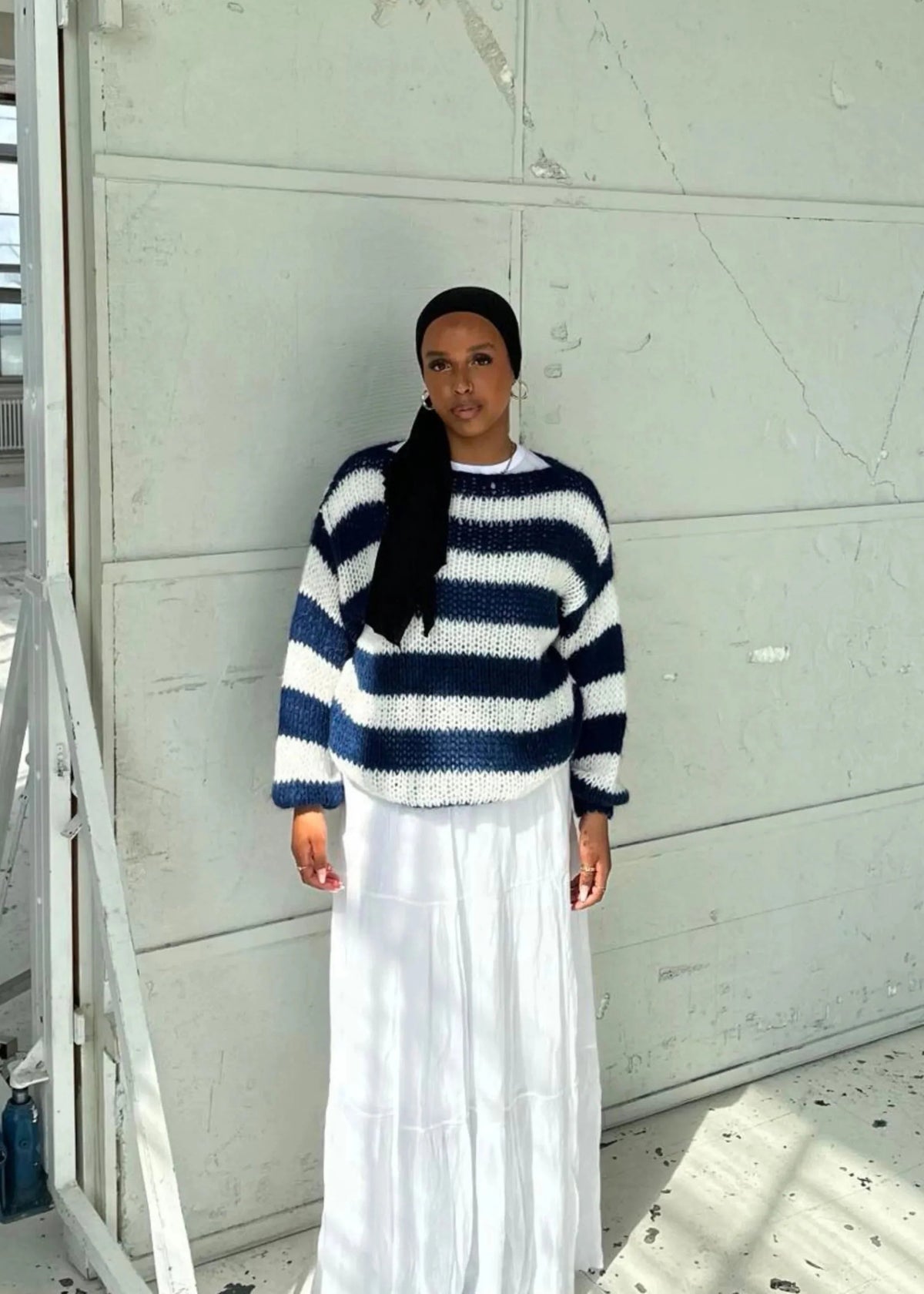 Oversized Pullover Damen | Streifen & Grobstrick