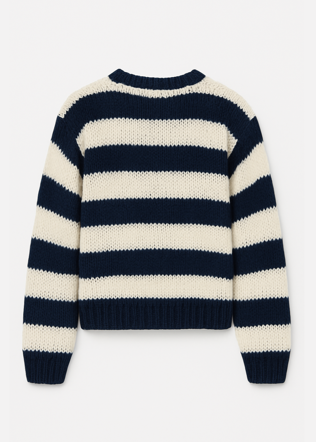 Oversized Pullover Damen | Streifen & Grobstrick