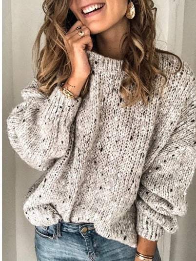 Pullover Damen | Lochstrick & Rundhalsausschnitt 1