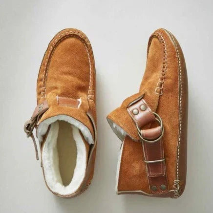Brynfelde | Damen Stiefeletten Wildleder Schnalle - Image 1