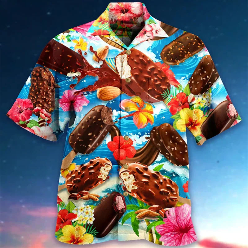 Polo Herren Kurzarm mit Print | Luftig & Bequem