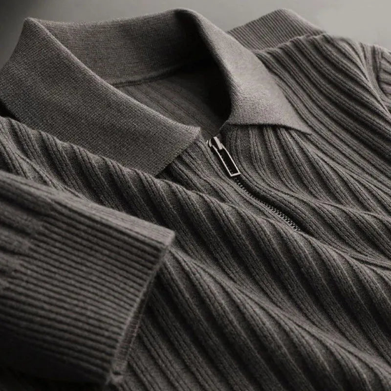 Polopullover für Herren, Reißverschluss | Winter