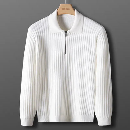 Polopullover für Herren, Reißverschluss | Winter