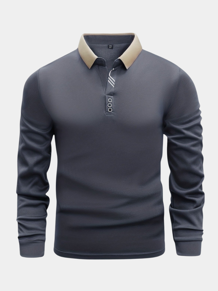 Poloshirt Herren Langarm | Atmungsaktiv & Pflegeleicht 1