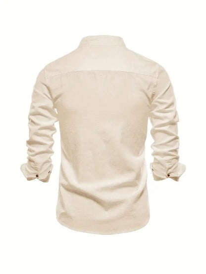 Poloshirt Herren | Langarm mit Stehkragen