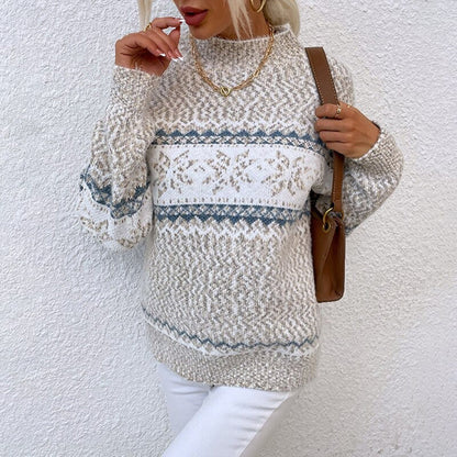 Norweger Pullover Damen | Schneeflockenmuster & Warm 4