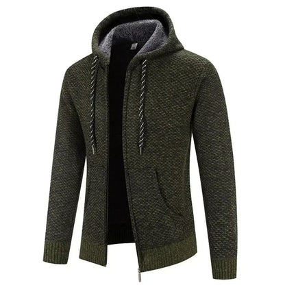 Strickjacke Herren | Wärmendes Innenfutter & Kapuze