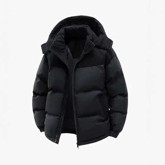 Herren Pufferjacke | Isoliert mit Kapuze für den Winter