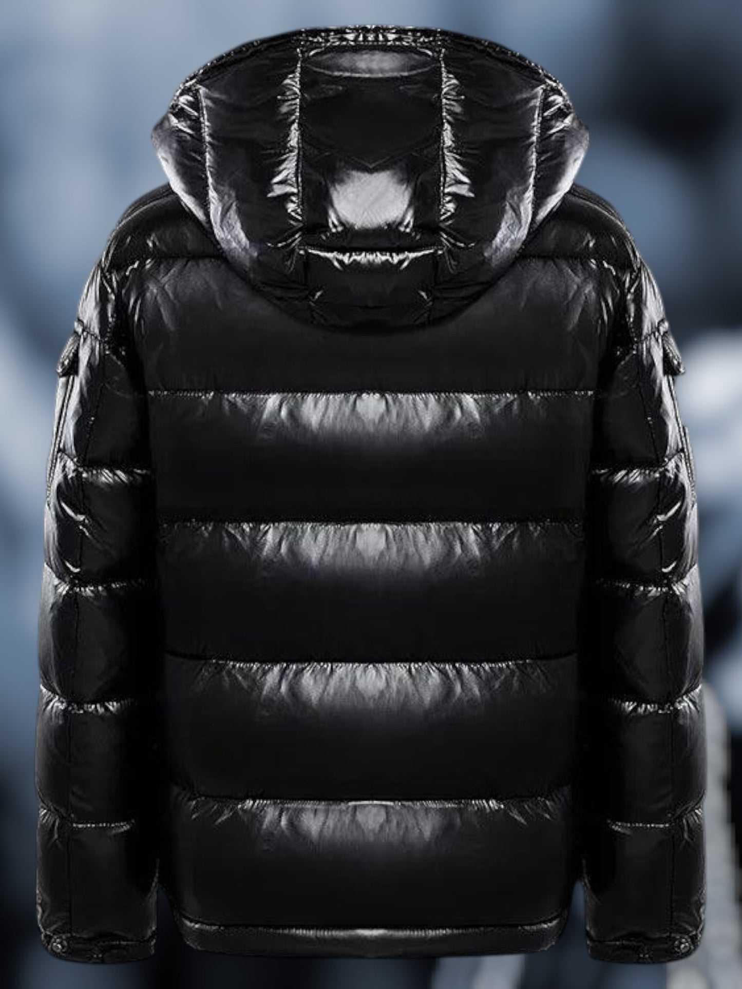 Pufferjacke mit Kapuze | Reißverschluss vorne