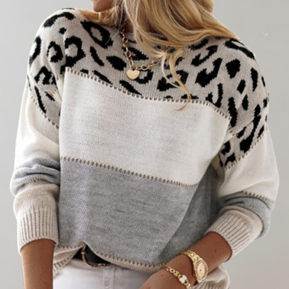 Pullover Damen | Animal-Print & Color-Block