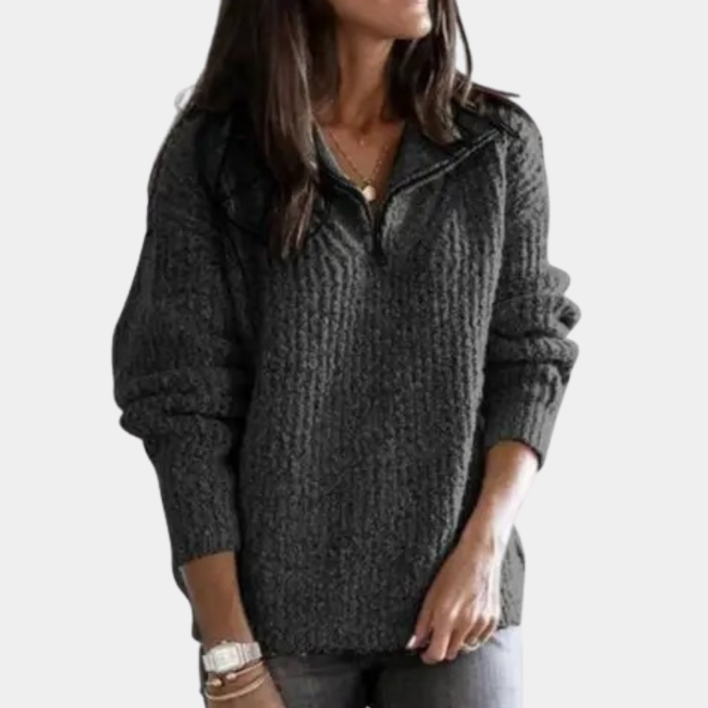 Pullover Damen | Half-Zip & Polokragen