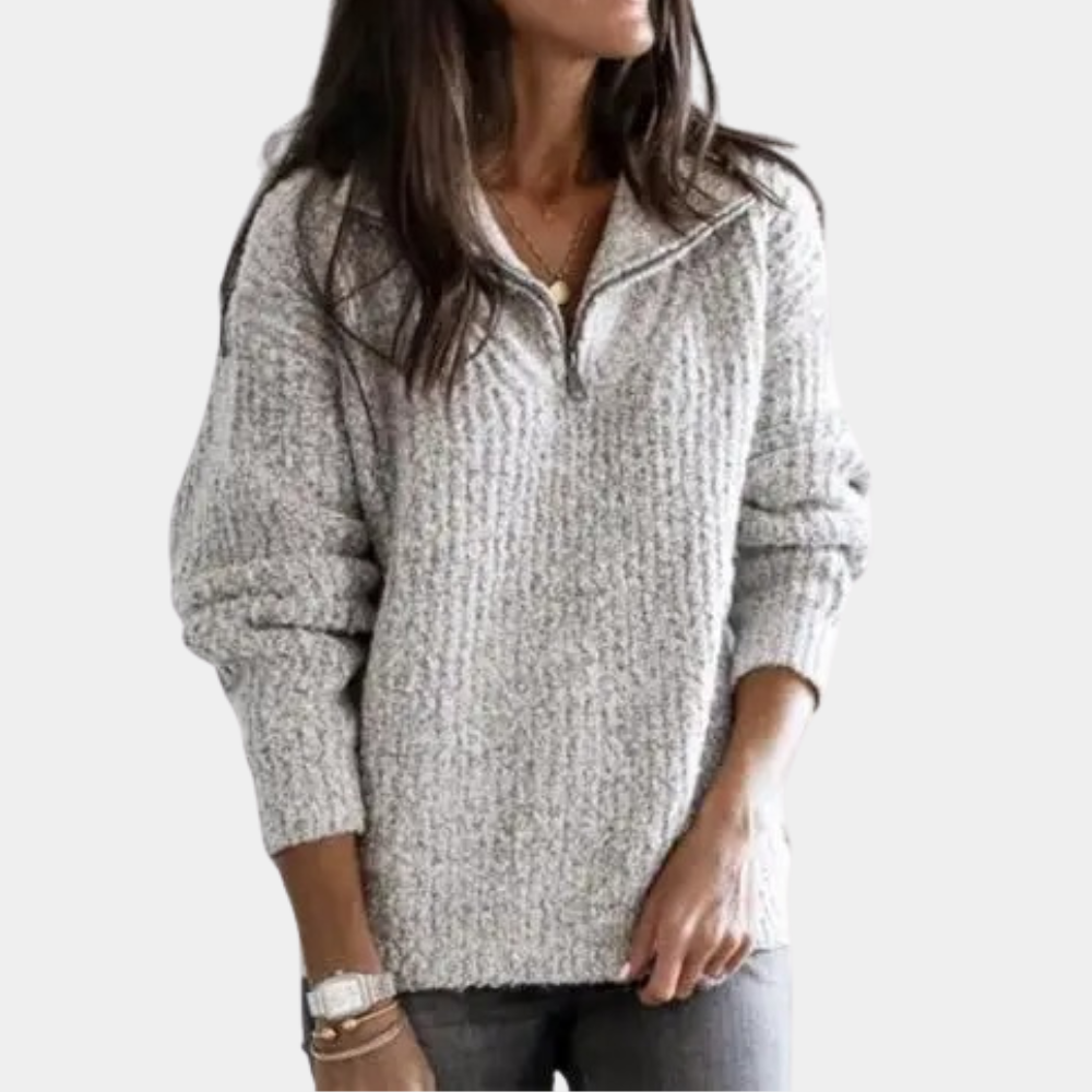 Pullover Damen | Half-Zip & Polokragen