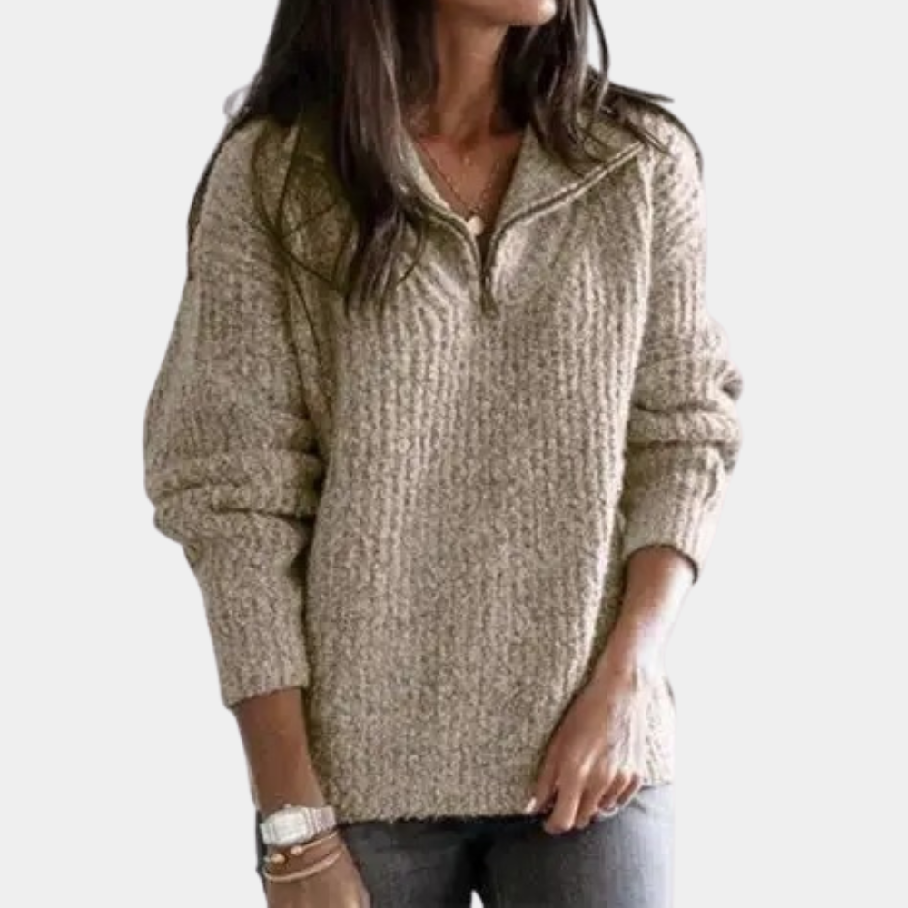 Pullover Damen | Half-Zip & Polokragen