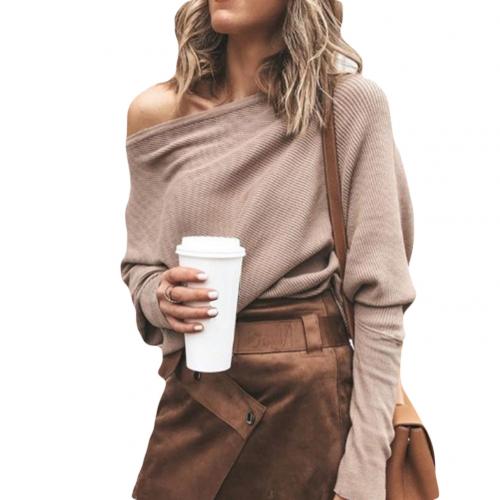 Pullover Damen | Off-Shoulder & Rippstrick