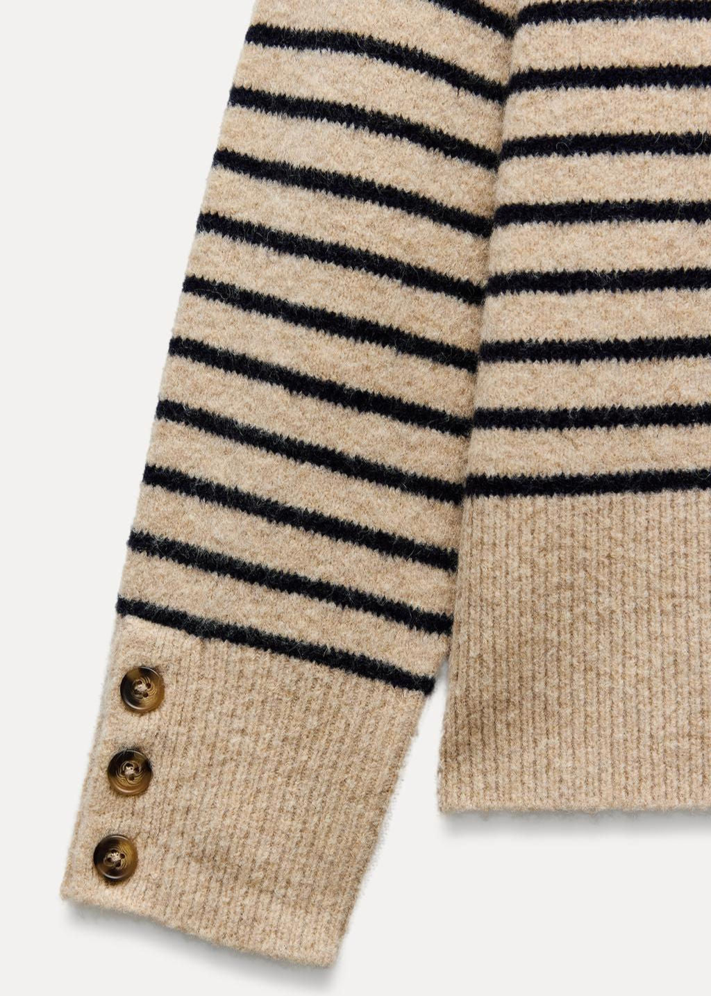Pullover Damen | Stehkragen & Knopfleiste
